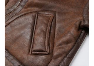 Chaqueta Piel Forrada Mujer Marrón