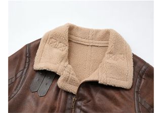 Chaqueta Piel Forrada Mujer Marrón