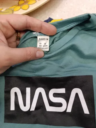 Felpa girocollo NASA Shein x ragazzo taglia 13
