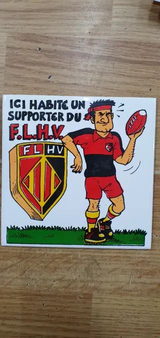 Azulejo Aquí Habito un Fan del F.L.H.V.