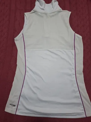 Polo Asics Padel sin mangas blanco