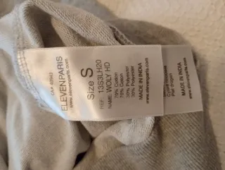 Sudadera Eleven Paris Will Smith Gris