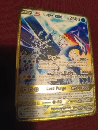 Carta Pokémon Lugia GX 2500 HP