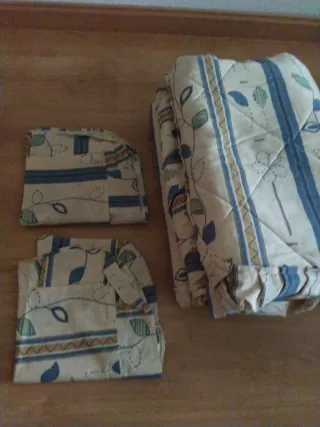 Colcha y funda nórdica floral