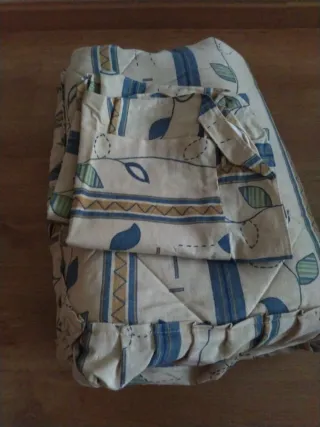 Colcha y funda nórdica floral