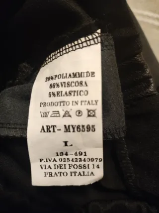 Gonna nera  elasticizzata L