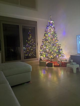 Árbol de Navidad Grande con Luces Integradas
