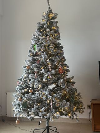 Árbol de Navidad Grande con Luces Integradas