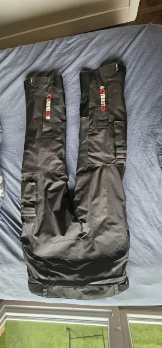 Pantalones de moto negros talla L