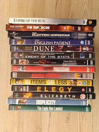 stock 1 - 14 various dvd english language see phot