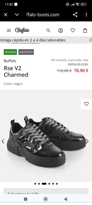 Bambas Buffalo Talla 39 Nuevas