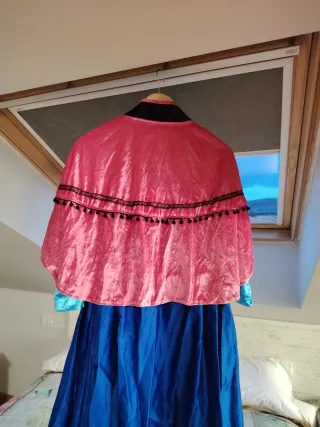 Disfraz Ana Frozen T38-M con peluca peliroja