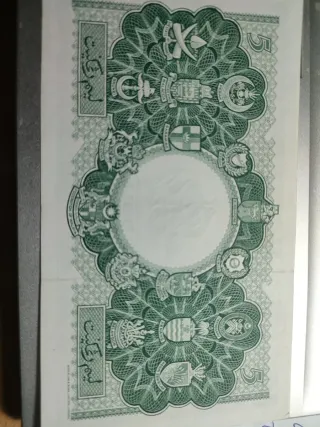 Billete 5 Dólares Malaya Borneo 1953