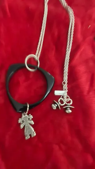 Collar B&G Negro y Plata