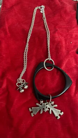 Collar B&G Negro y Plata