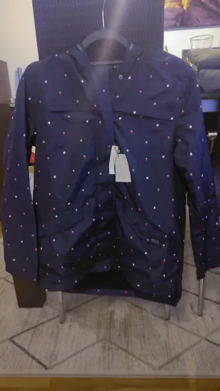 Chubasquero Azul T15-16 Estampado Nuevo