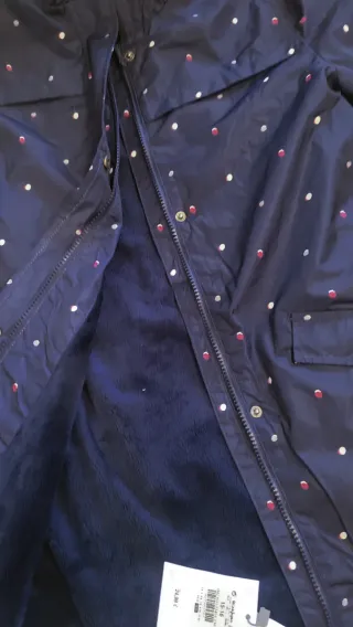 Chubasquero Azul T15-16 Estampado Nuevo