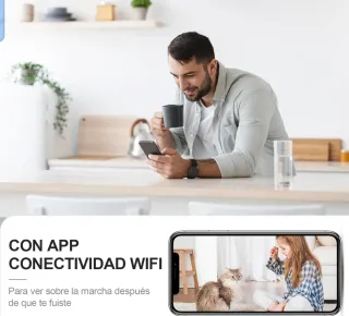 Cámara espía 4K app móvil visión nocturna