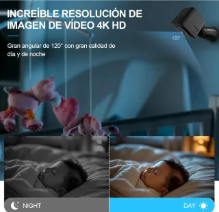 Cámara espía 4K app móvil visión nocturna