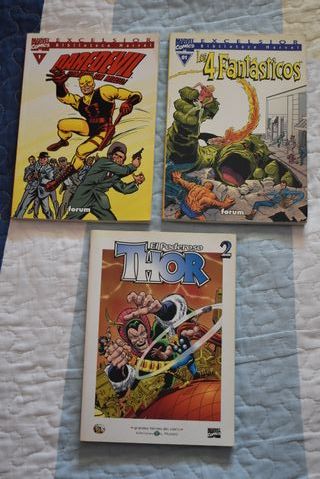 3 comics Forum Marvel Excelsior Thor Daredevil F4