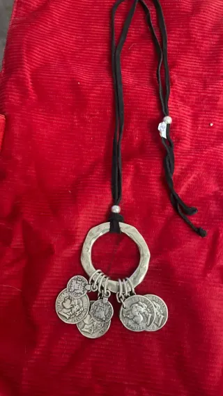 Collar B&G Plata Monedas Diseño Boho