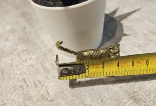 Statuetta gatto in ottone