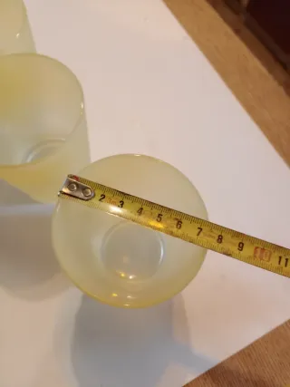 3 Copos Amarelos Foscos