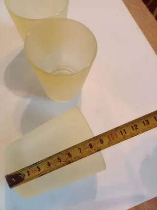 3 Copos Amarelos Foscos