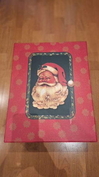 Conjunto Albornoz y Zapatillas Navideñas