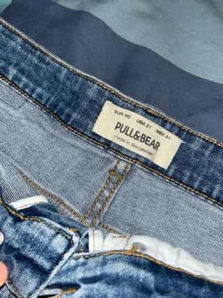 Lote 2 pantalones vaqueros (azul y gris)