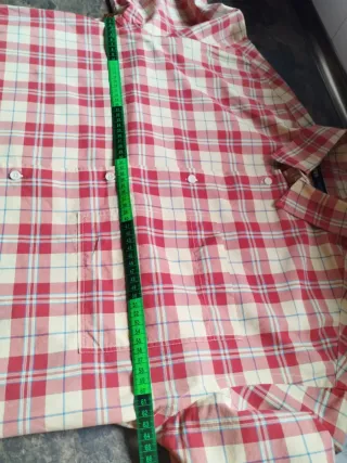 Camisa Zara nueva cuadros roja y amarilla camicia