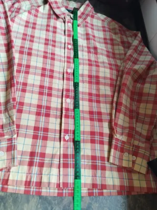 Camisa Zara nueva cuadros roja y amarilla camicia