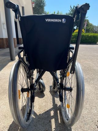 Silla de ruedas plegable, rueda grande