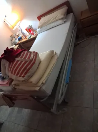 Cama geriátrica con motor