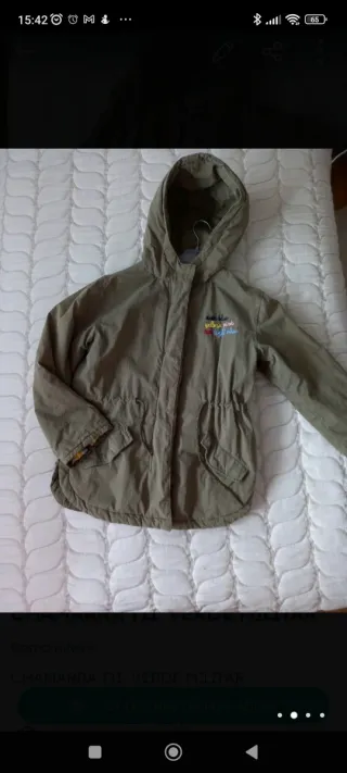 Chamarra Verde Militar Talla 11