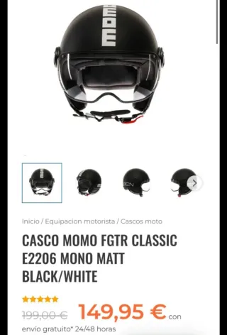 Casco Moto momo design