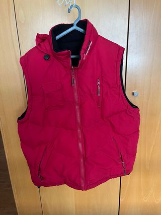 Colete Geographical Norway Vermelho Reversível