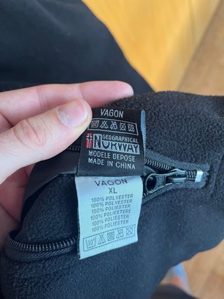 Colete Geographical Norway Vermelho Reversível