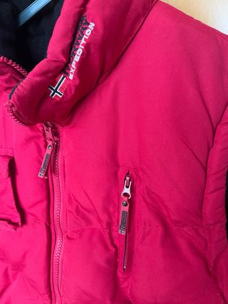 Colete Geographical Norway Vermelho Reversível