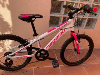 Bicicleta Megamo 20 Niña Blanca y Rosa