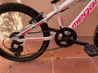 Bicicleta Megamo 20 Niña Blanca y Rosa