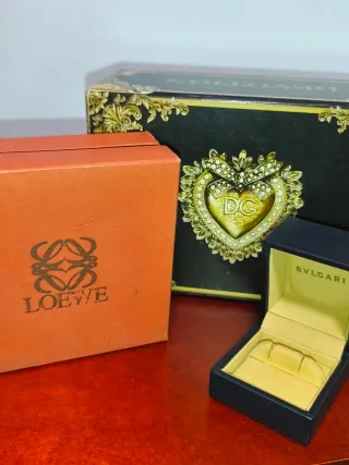 Cajas de lujo Bulgari, D&G, Loewe