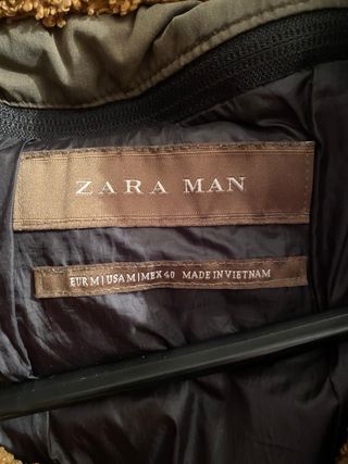 Chaquetón Zara Militar Camuflaje Talla M