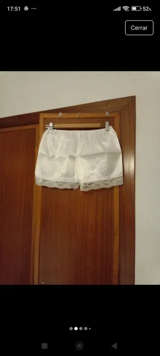 Conjunto lencero top y pantalón blanco