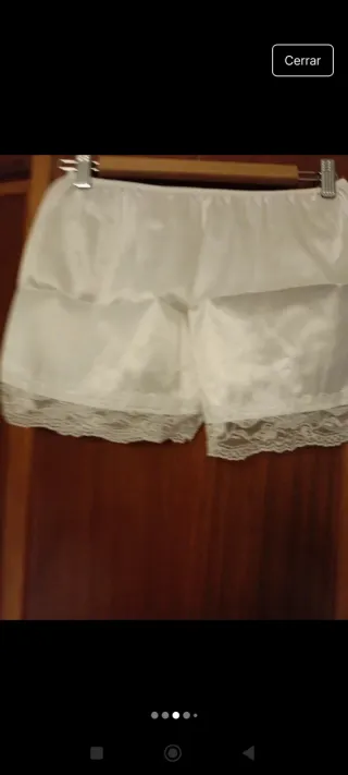 Conjunto lencero top y pantalón blanco