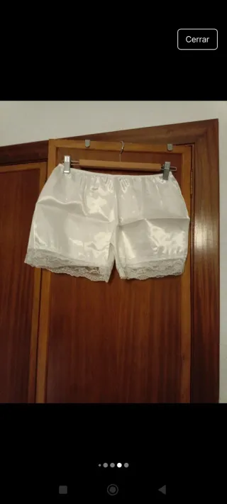 Conjunto lencero top y pantalón blanco