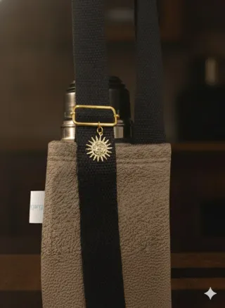 Portatermo. Bandera para tomar mate, Argentina /Ur