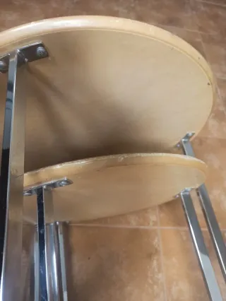 Juego mesas centro madera y metal