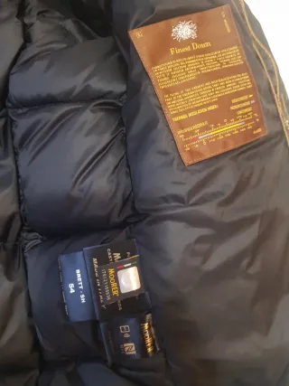 Chaqueta Bomber Moorer BRETT-SH Negra Talla 54