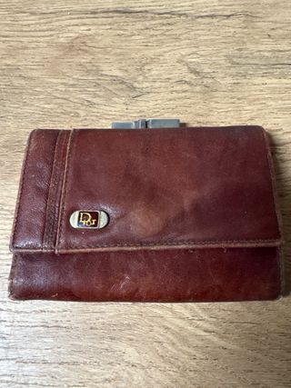 Cartera Dior Marrón Piel
